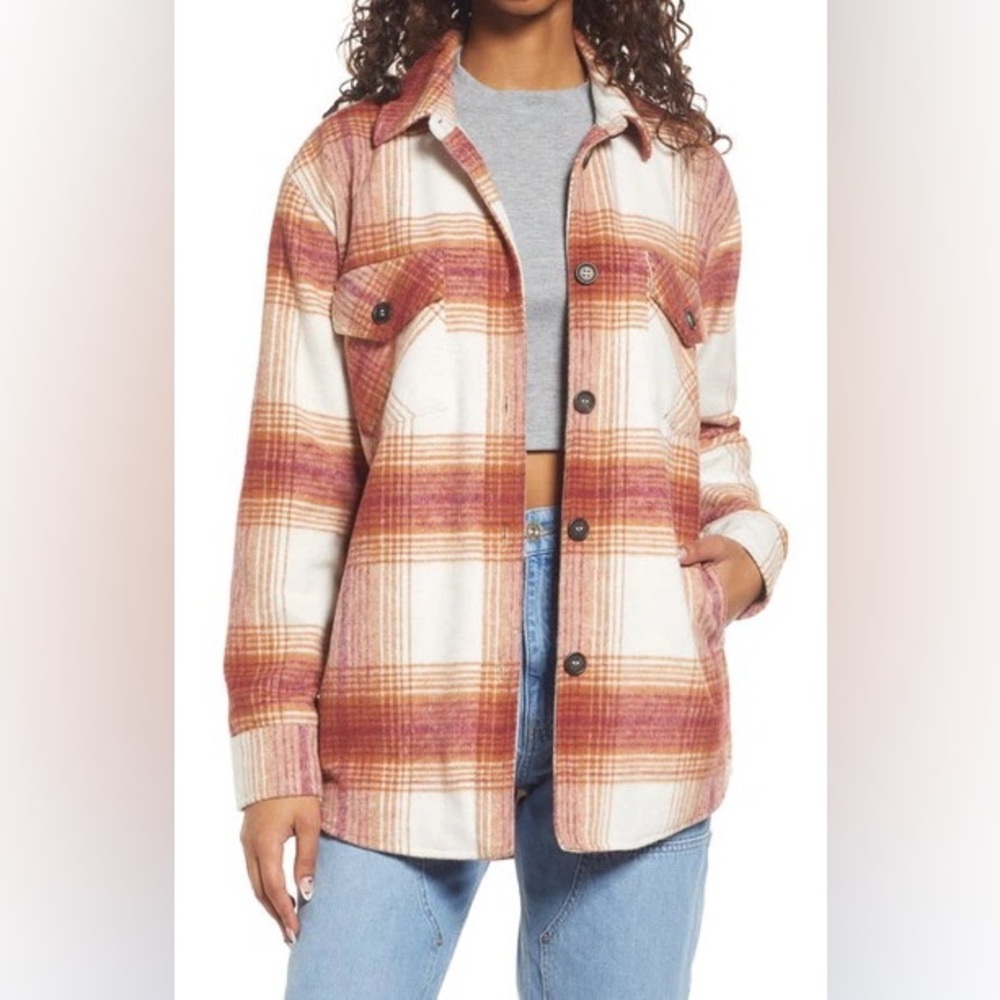 Thread & Supply Shacket in Caramel Plaid